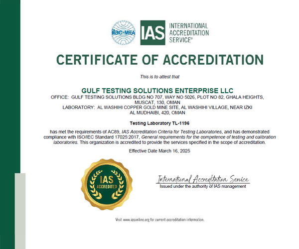 ISO 17025 Accreditation-Mining Lab