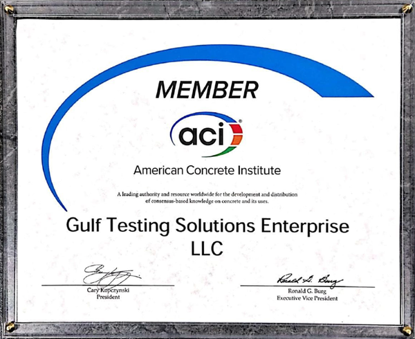 ACI Certificate